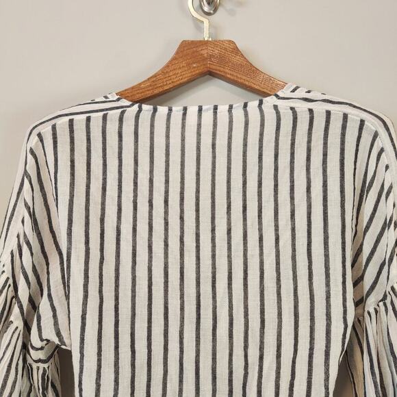 Altar'd State Size Small Striped Cropped Boho Style Blouse - Picture 10 of 12